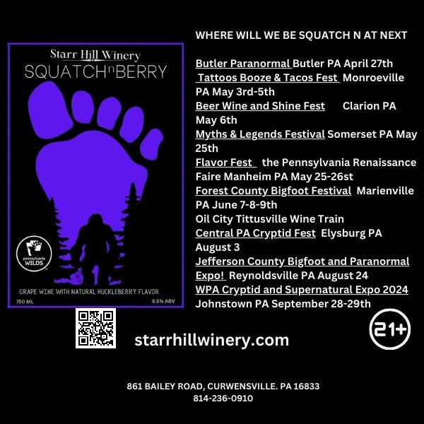 Squatch n Berry upcoming events schedule
